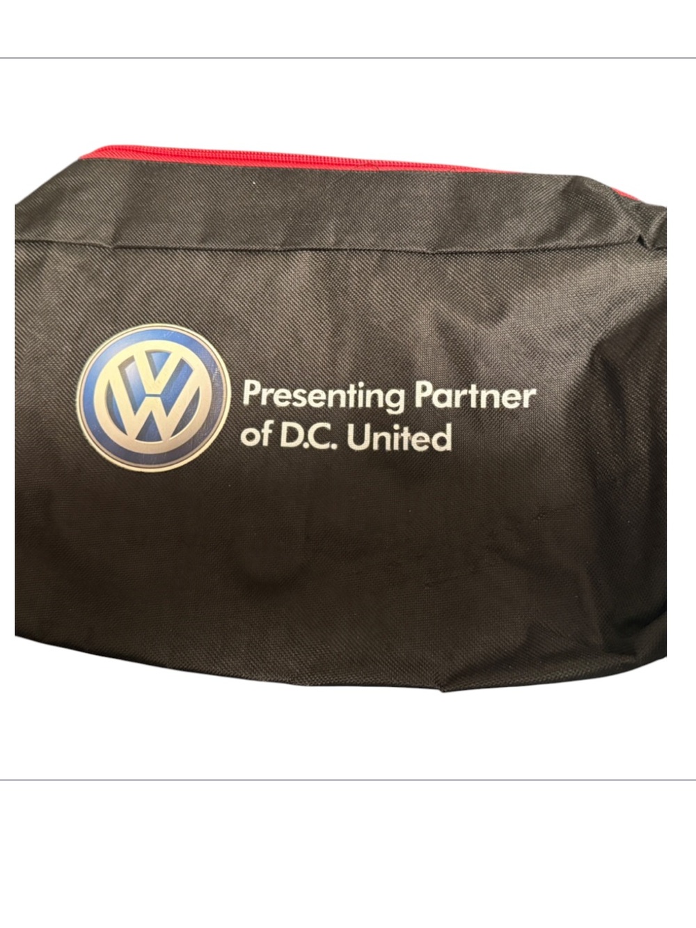 black D.C. United gear bag
